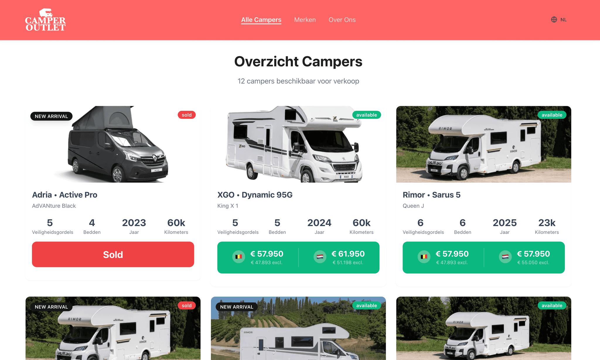 Cover image for camper outlet website