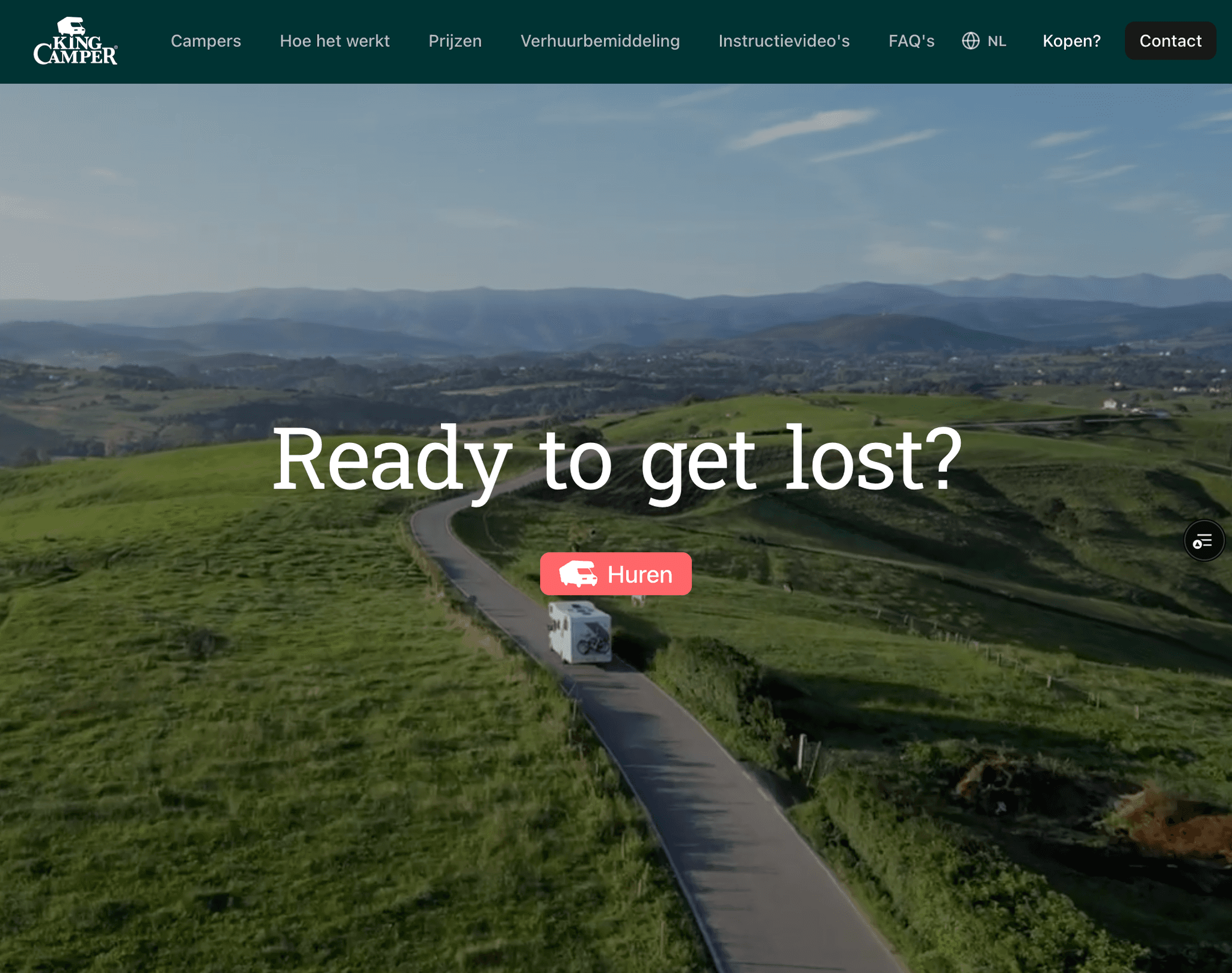 Cover image for king camper website